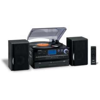 jensen home stereo system record player turntable cd player recorder 