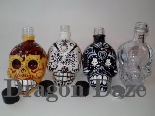 Kah Tequila Crystal Head Vodka Dan Aykroyd Mini 50ml Skull Bottle Set 