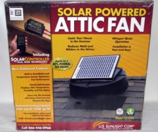 Solar Powered Attic Fan 1010TRS w Power Controller Tax Credit