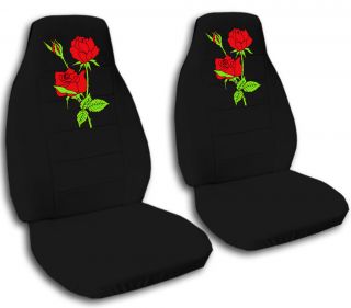 Nice Red Roses Design Car Seat Covers 12 Colors Choose
