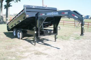   Gooseneck Hydraulic Dump / Disaster Recovery Trailer with 7,000# Axles