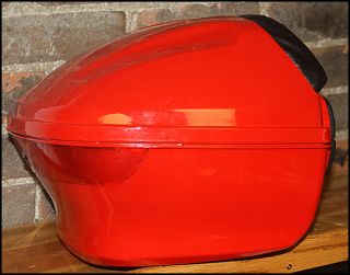  Part Sc50 RD01 Red Fiberglass Scooter Trunk with Backrest