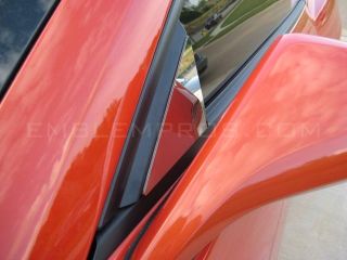 2010 2011 2012 Camaro Side View Mirror Trim Stainless Steel