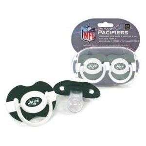 Features of New York Jets Baby Pacifiers   2 pack