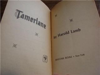 1955 SC Tamerlane Conqueror of Earth Lamb 1st Printing