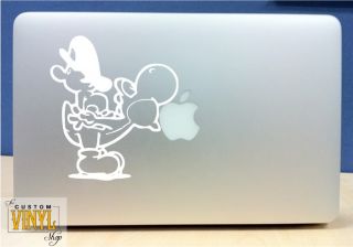 Baby Mario and Yoshi Vinyl MacBook Laptop Decal