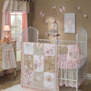 Lambs Ivy 7 Piece Baby Crib Bedding Set Fawn Includes Mobile New Same 