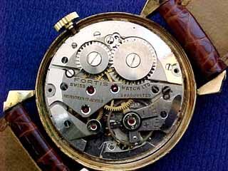 Mens Antique Watch Solid Gold Avalon Vintage Wristwatch