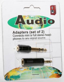 Audio Adapter Mini Plug Headphone Jack 1 8 to 1 4