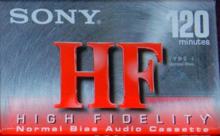 Sony HF 120 SEALED Blank Audio Cassette Tape