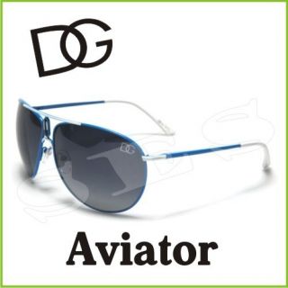 DG Eyewear Sunglasses Shades Womens Aviator Light Blue