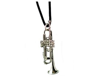 Bach Stradivarius Trumpet Silver Plated Necklace