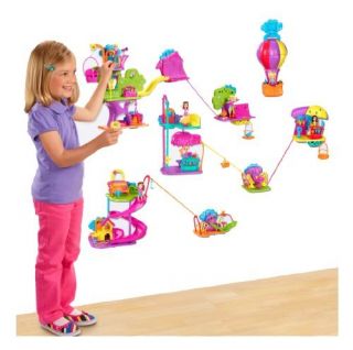 Polly Pocket Wall Party Complete Play Set Tree House Balloon Camp Pet 