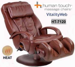 Human Touch HT 7120 Massage Chair Recliner Heat Choc