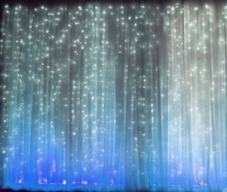 20 ft Wide x 10 ft Fabric Backdrop Wedding Altar Ceremony XL Curtain 