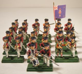 Vintage Lot of Marked AWI British Highlanders Lead Hand Painted Toy 