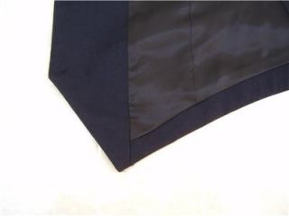 Axist 100% Wool Mens Vest L Navy Blue Suit Dress Coat Tuxedo Button 
