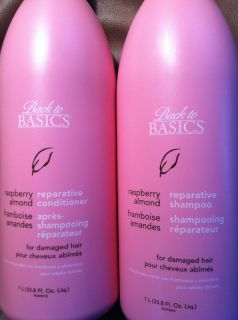 Back to Basics Raspberry Almond Conditioner or Shampoo set of 2 33 8oz 