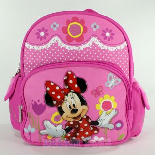   Minnie Mouse Flowers 10 Mini Backpack Girls Book Bag Toddler
