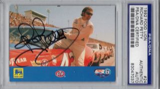   Lion Richard The King Petty Signed Auto Card PSA DNA Slabbed