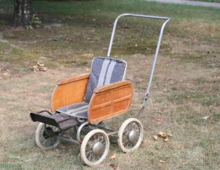   HEDSTROM STROLLER WOOD PRAM BABY BUGGY CARRIAGE RARE IN THIS CONDITION