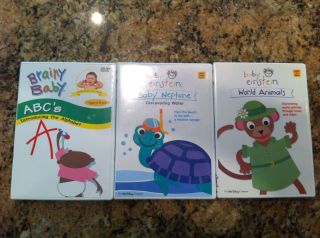 BABY EINSTEIN DVDs BRAINY BABY ABCs DISCOVERING WATER WORLD ANIMALS