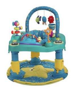Evenflo ExerSaucer Ultra 2 in 1 Tropical convertible to a baby gym