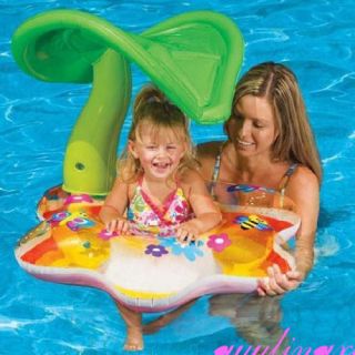 Inflatable Mother and Baby Swim Float Swim Ring Kid Boat Child Leaf 