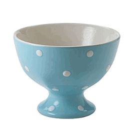 Spode Baking Days Individual Footed Bowl Sky Blue
