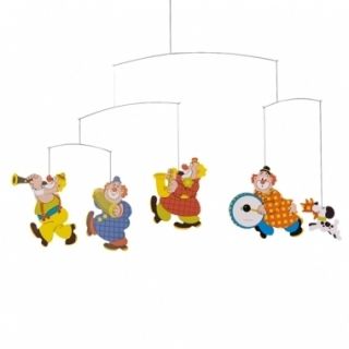 Flensted Circus Clowns Hanging Baby Child Mobile