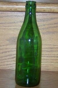 Old Ballentine Ale Beer 12 oz 3 Rings Green Glass Beer Bottle No Label 
