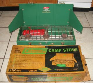 Coleman 426D Three 3 Burner Camp Stove Original Box Coleman Diamond 