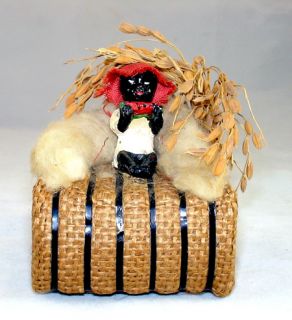 SouvenirVintage Miniature Cotton Bale from Mew Orleans Louisiana