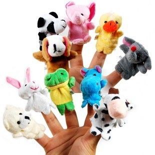  Soft Animal Puppet Baby Finger Toys Plush Toys 