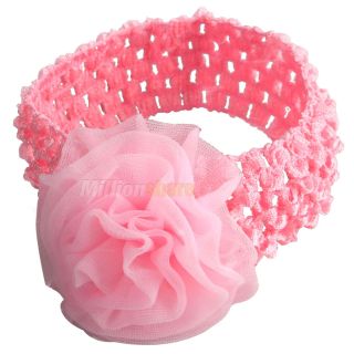 Pcs Baby Hair Headband Bow Clip Cotton Soft Fashion Elastic