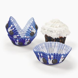 Bowling Cupcake Baking Cups 100pc Lot Unique New