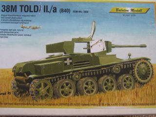 35 Balaton Models 3502 38M Toldi II a Light Tank Resin Etch model 