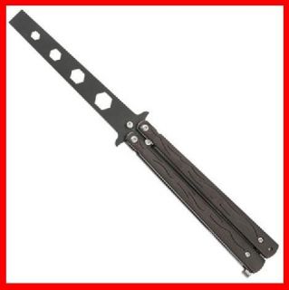 Square Tip Practice Balisong Butterfly Knife Trainer