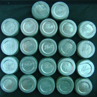 22 Vintage Ball Mason Jar Zinc Caps Lids Canning Porcelain Lined USA 