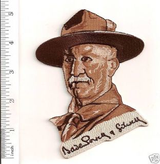 Boy Scout Lord Baden Powell Merit Patch Brown