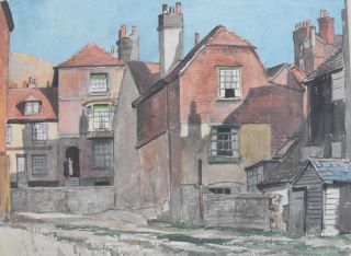 Edward Leslie Badham Listed English Watercolor E C1930