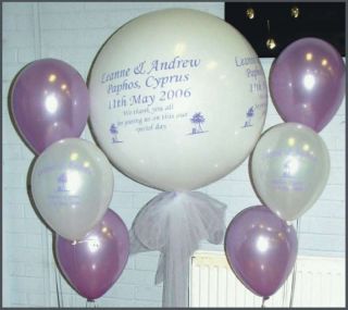 3ft Personalised Printed Balloon Wedding Party Event
