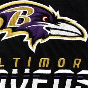 Reebok Baltimore Ravens Youth Black Purple Sideline Momentum Pullover 
