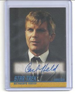 STAR TREK 2004 TOS 40TH CARL HELD AUTO SIGNATURE A104 AS LINDSTROM