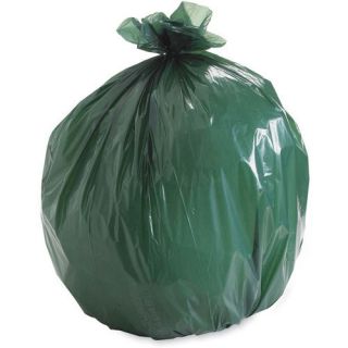   G3340E11 Green Degradable Trash Bags Can Liners 33 Gallons