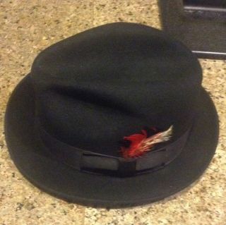 Bailey A Bollman Company Black Wool Hat 7 5 8
