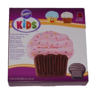 Wilton Kids Cupcake Mini Cake Baking Pan 8 2 x 8 3 New