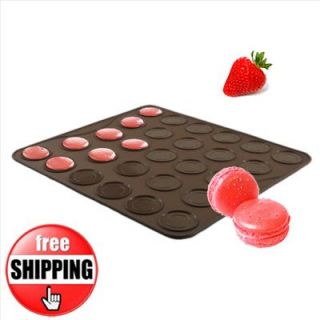   / Macaroons Silicone Baking Pastry Sheet Mat 27 Cup Cake Mold Tray