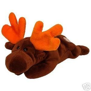 Ty Beanie Baby Chocolate The Moose DOB 4 27 93 Retired