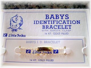   Baby / Child ~ Boy or Girl / Identification ID Bracelet ~ 14K Gold
